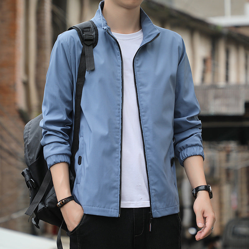 Slim Fit Casual Polyester Blend Jacket