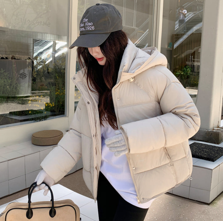 Warm Women's Down Hooded Parka Coat
