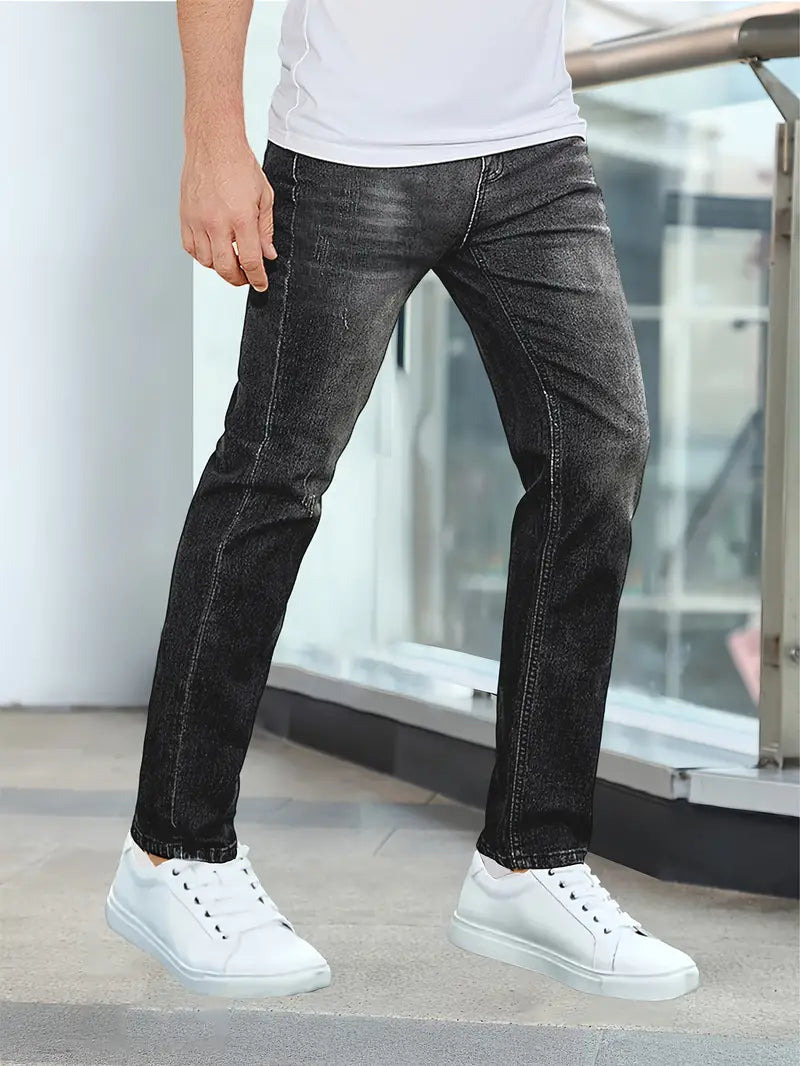 Comfortable Relaxed Fit Denim Jeans