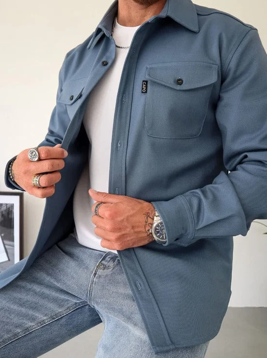 Classic Button Front Jacket Shirt
