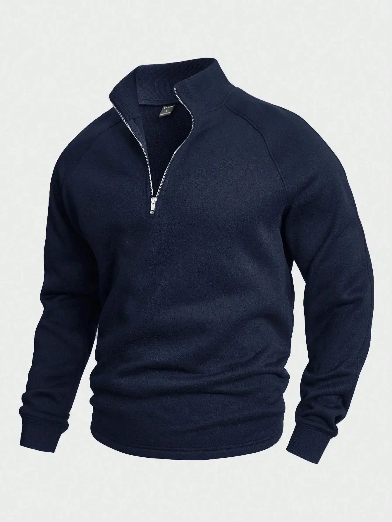 Soft Pullover Sweater - Casual Fit Half Zip