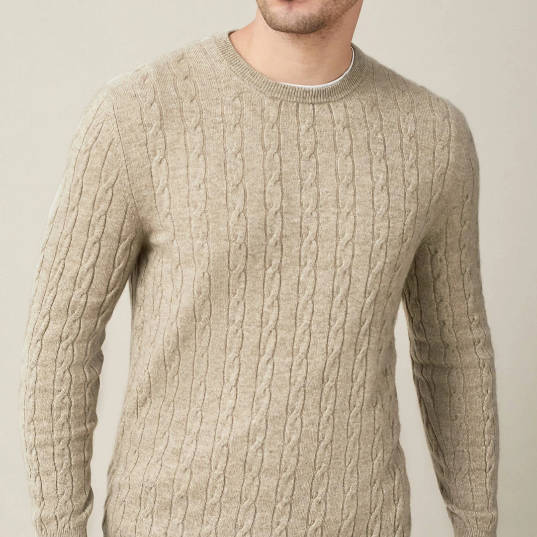 Cozy Cable Knit Sweater Relaxed Fit