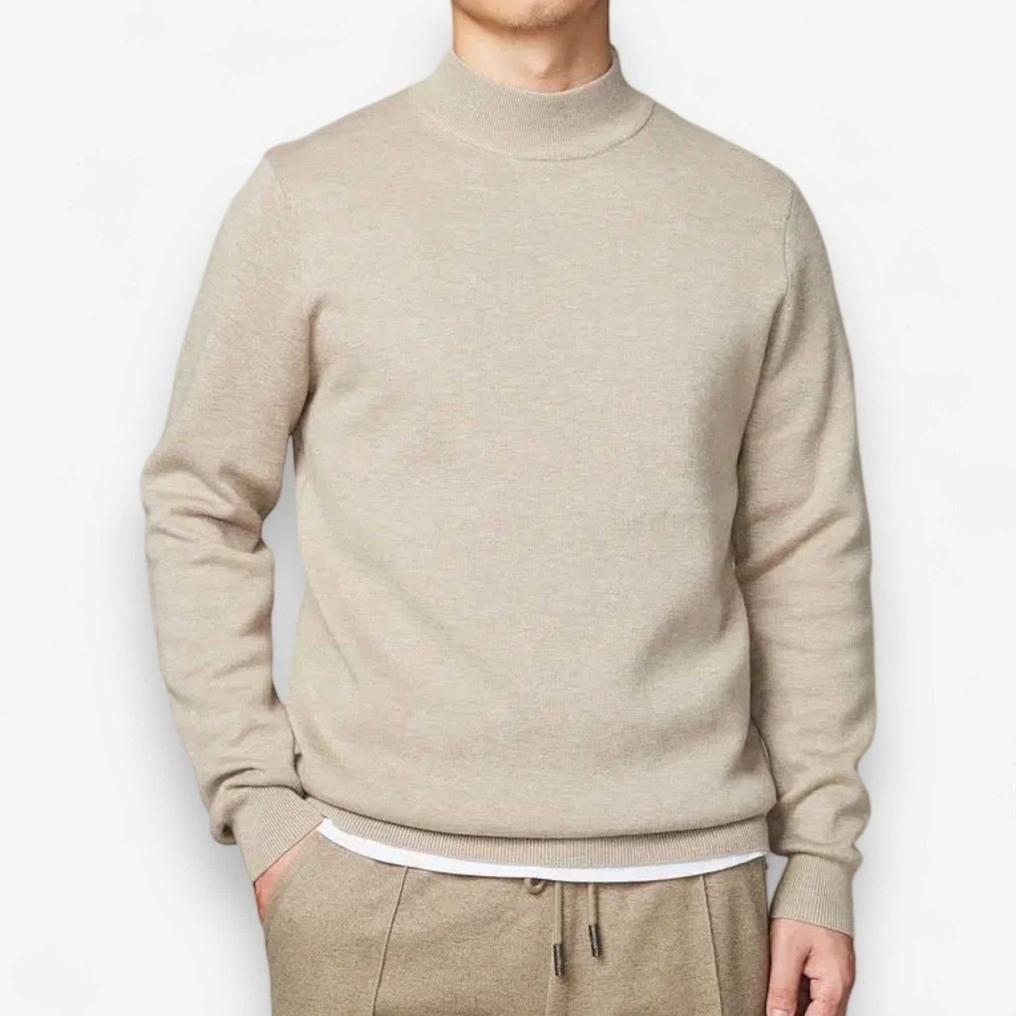 Cozy Fit Sweater with Turtleneck Collar