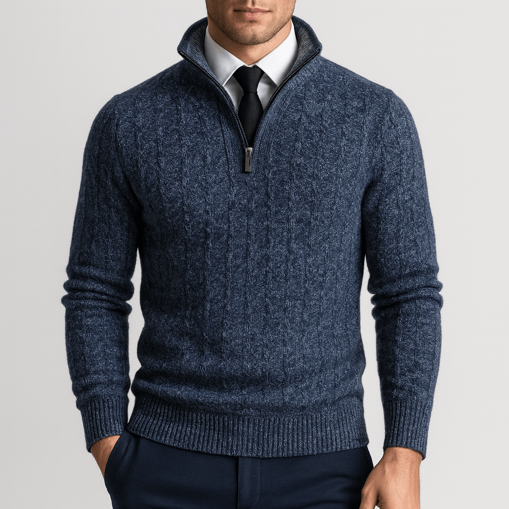 Cozy Textured Crew Neck Sweater