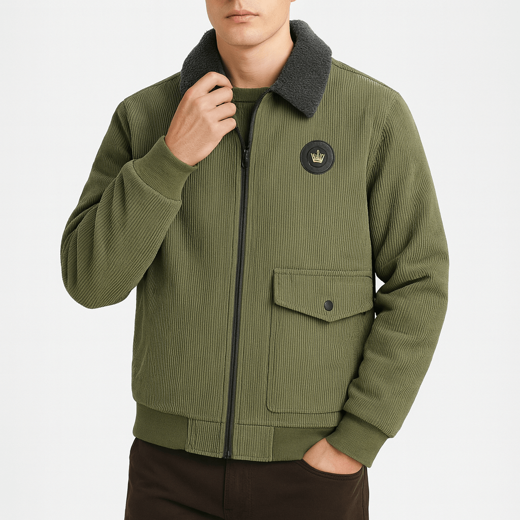Rugged Textured Winter Coat