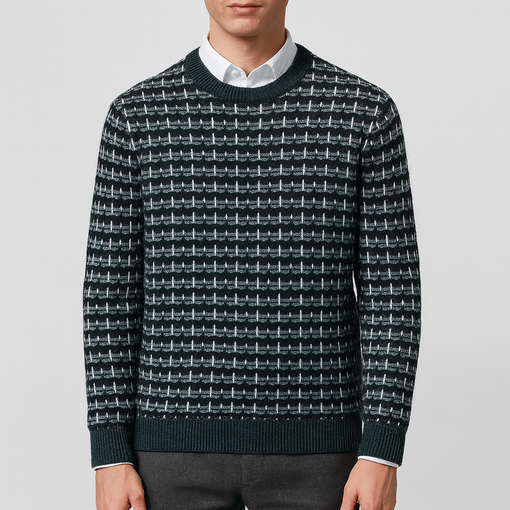 Warm Lightweight Crew Neck Sweater