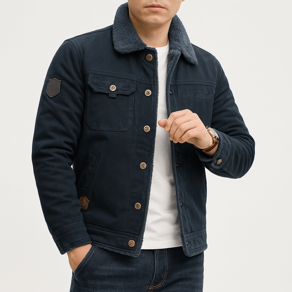 Fleece Lined Cotton Coat