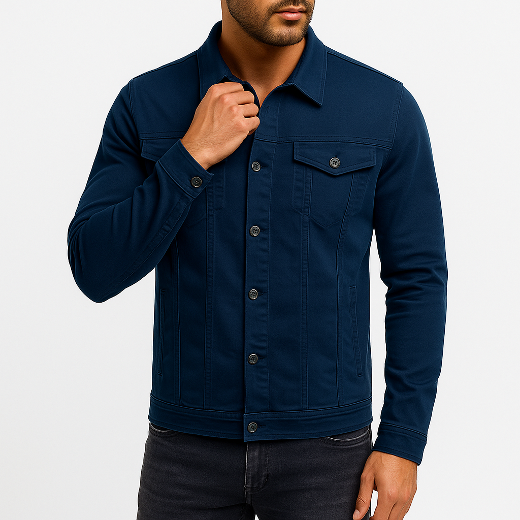 Casual Blue Jeans Jacket