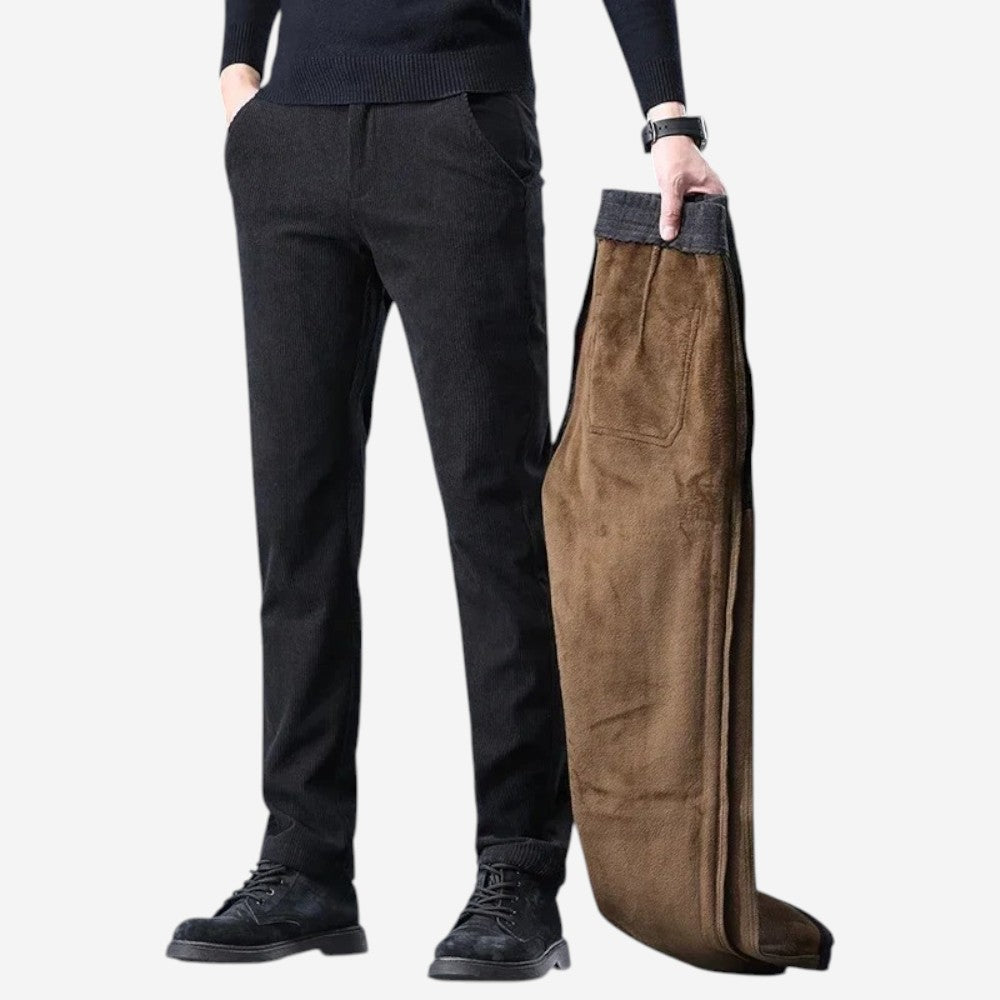 Cozy Mens Insulated Corduroy Pants