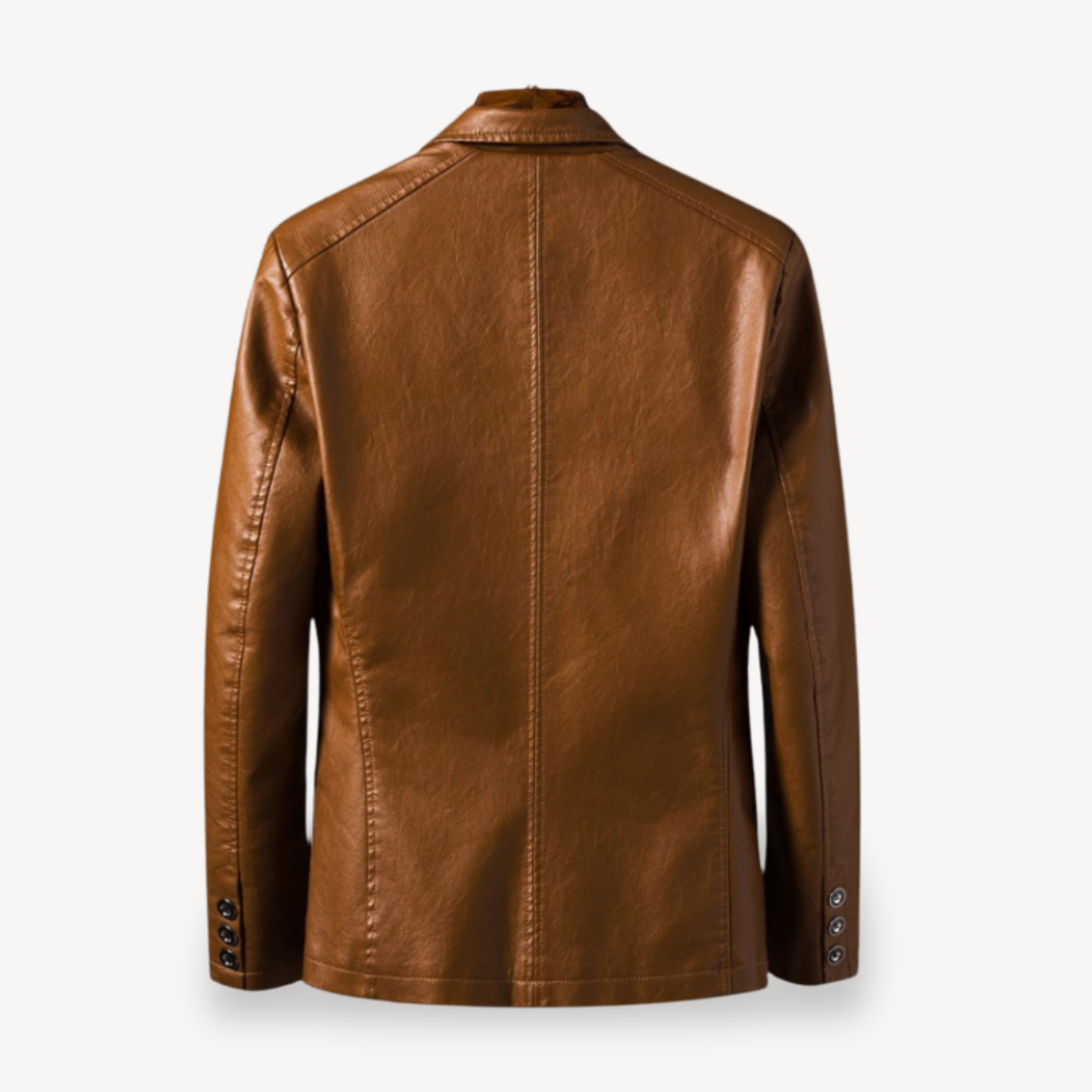 Fashionable Ladies Black Leather Biker Jacket