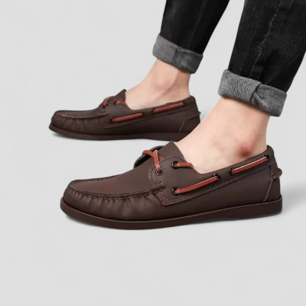 Stylish Genuine Leather Slip On Shoes