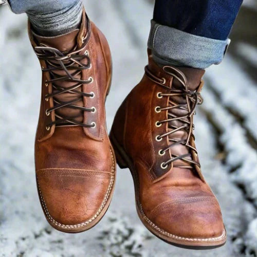 Tough Leather Men's Boots - OutfitLondon