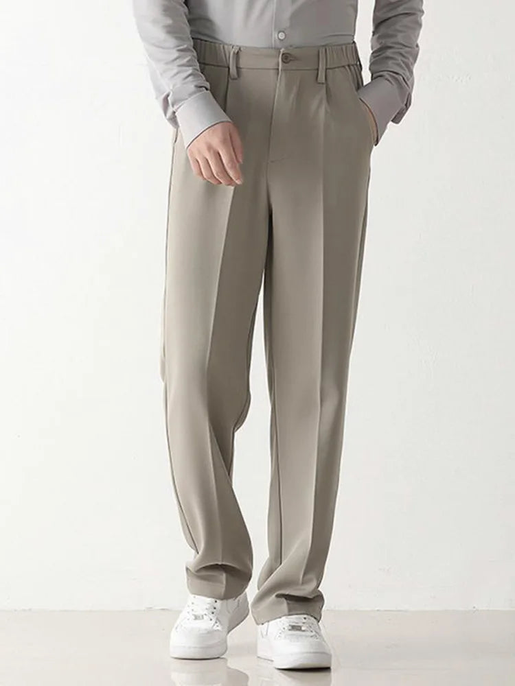 Men's Tailored Fit Dress Pants with Skinny Leg