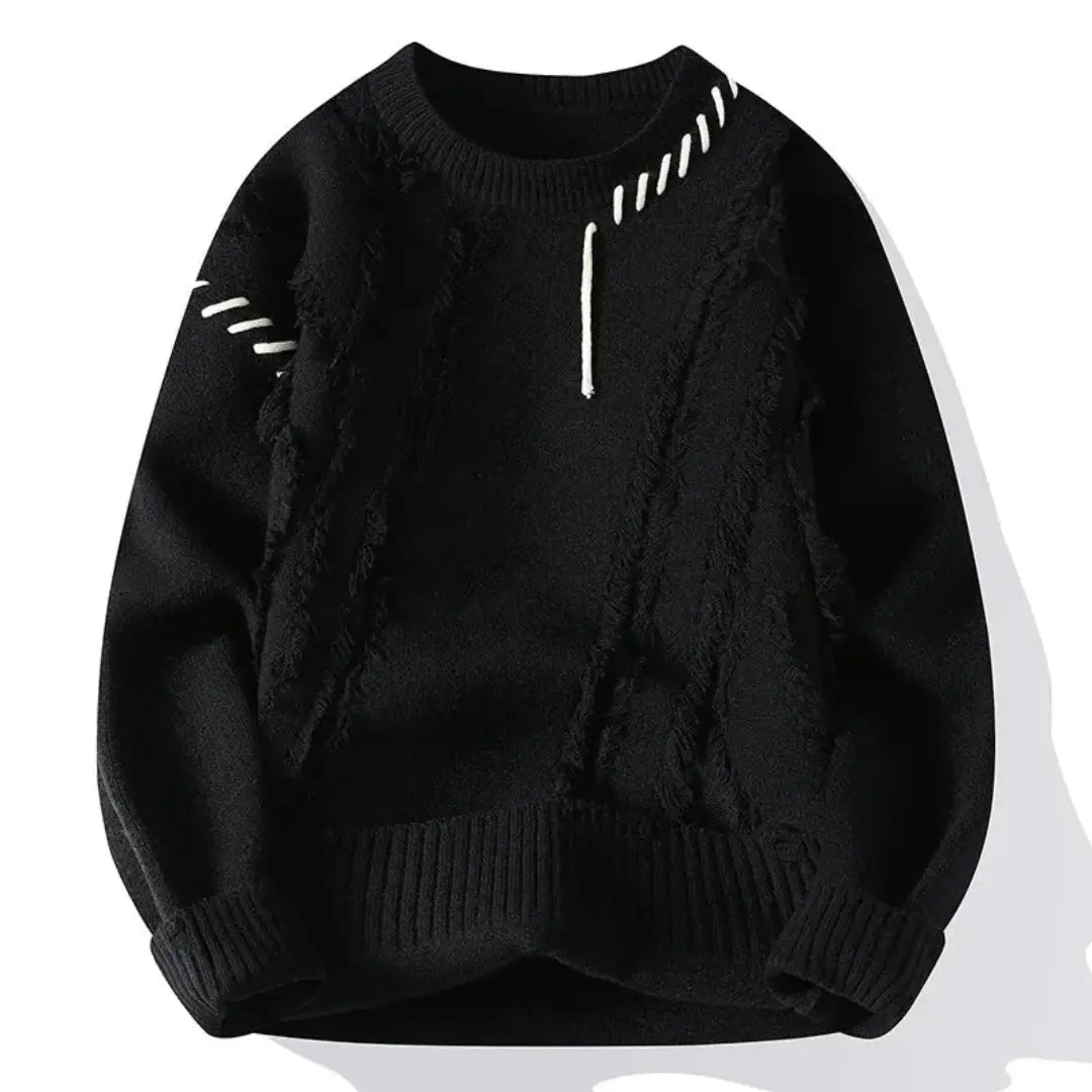 Men's Patchwork Sweater Loose Fit