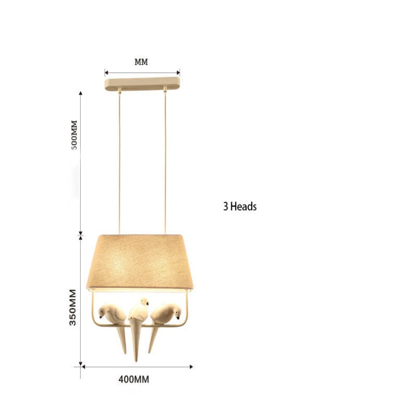Rustic Wooden Bird Cage Lamp