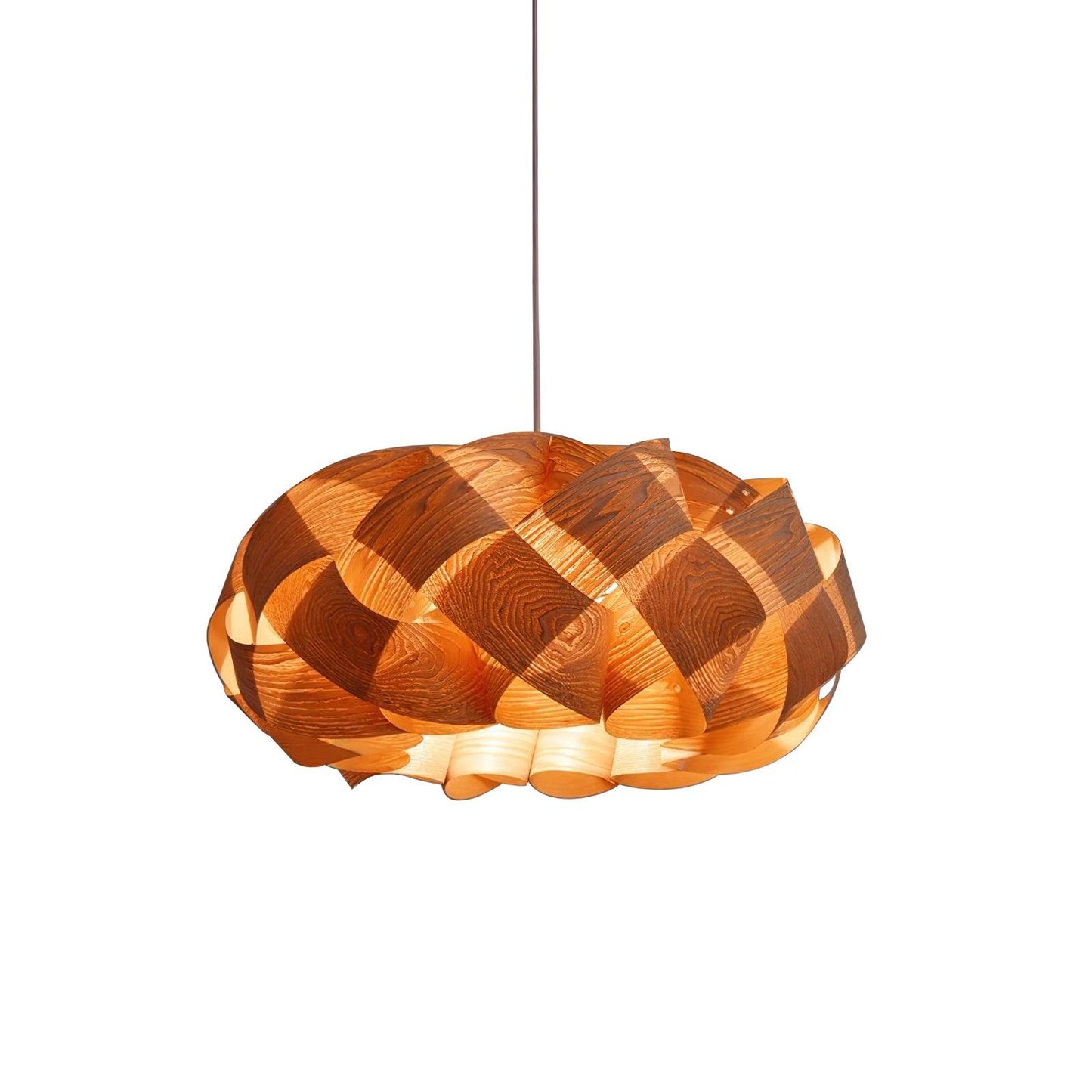 Vintage Wood Pendant Light Fixture