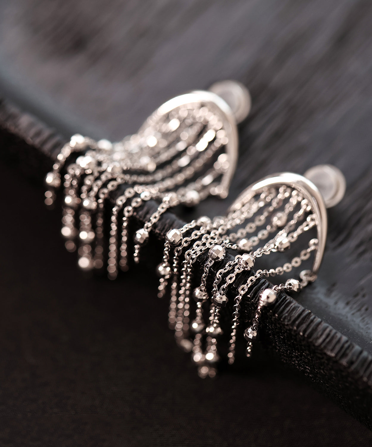 Women's Sterling Silver Tassel Earrings - OutfitLondon