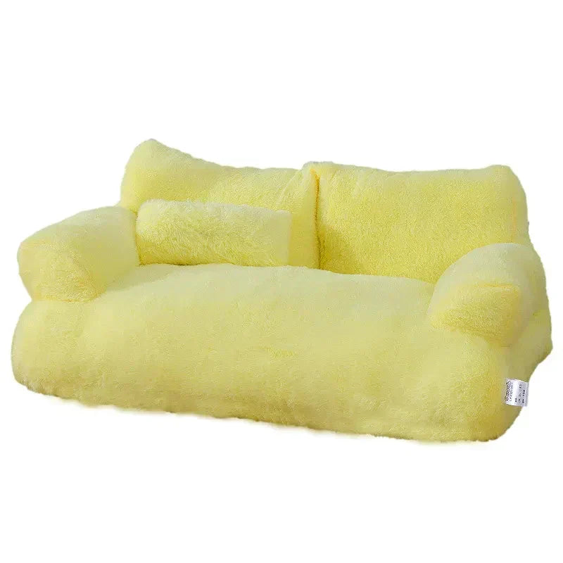 Comfy Pet Bed with Raised Sides for Cats and Dogs