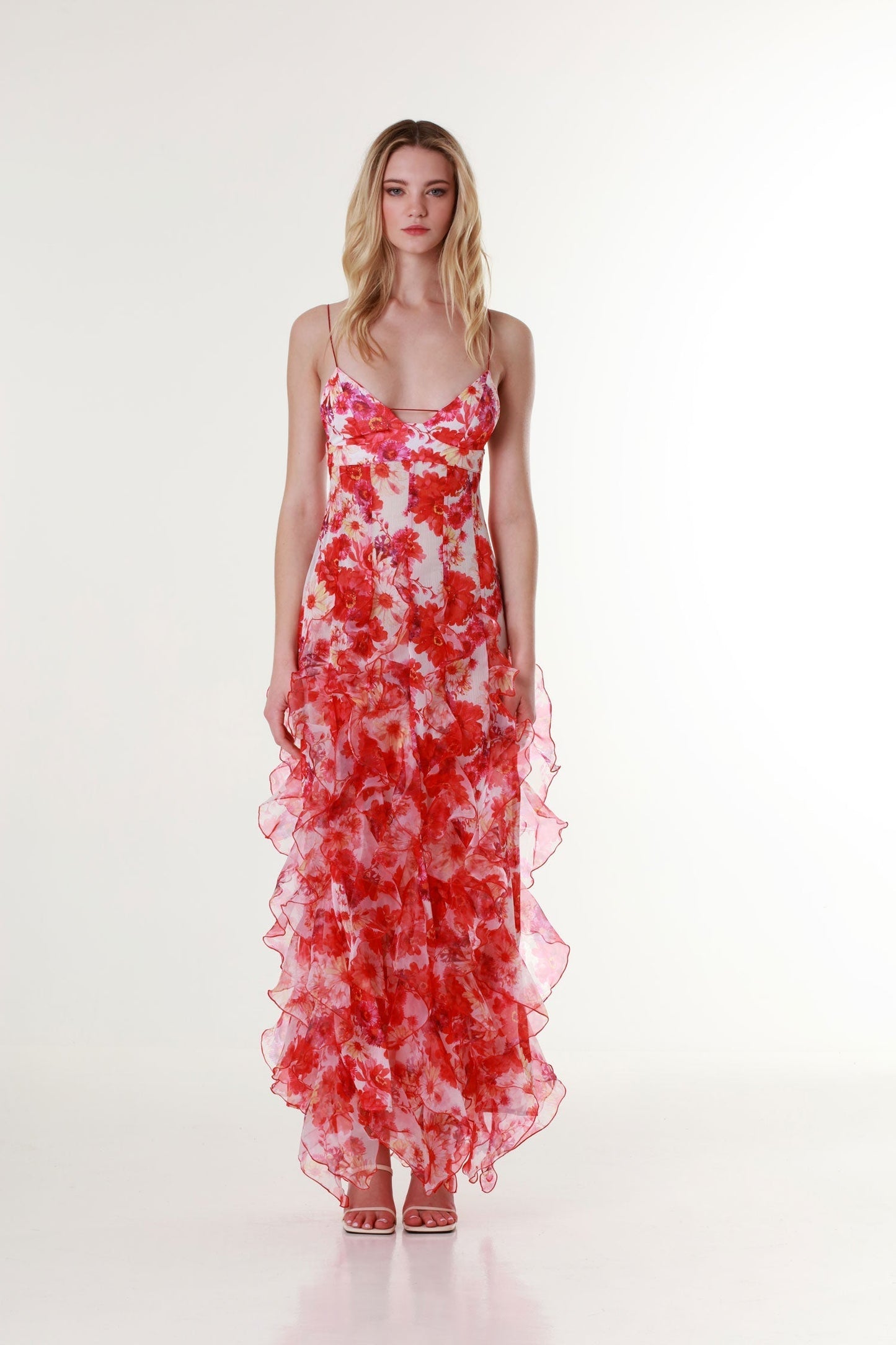 Beautiful Floral Long Dress for Special Events