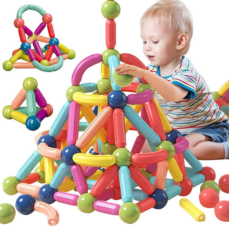Bright Magnetic Building Blocks for Kids - OutfitLondon