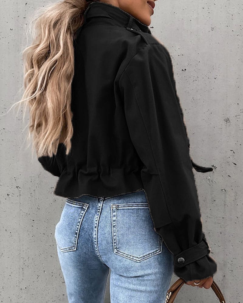 Casual Women's Short Sleeve Work Jacket