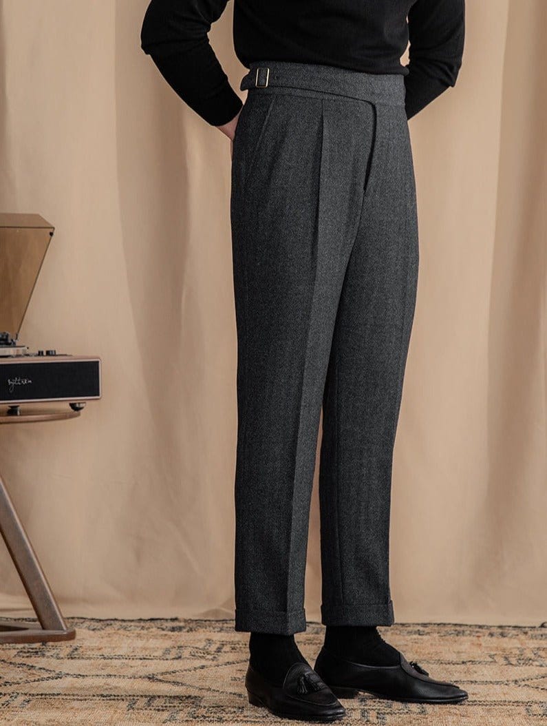 Traditional Formal Flat Front Pants