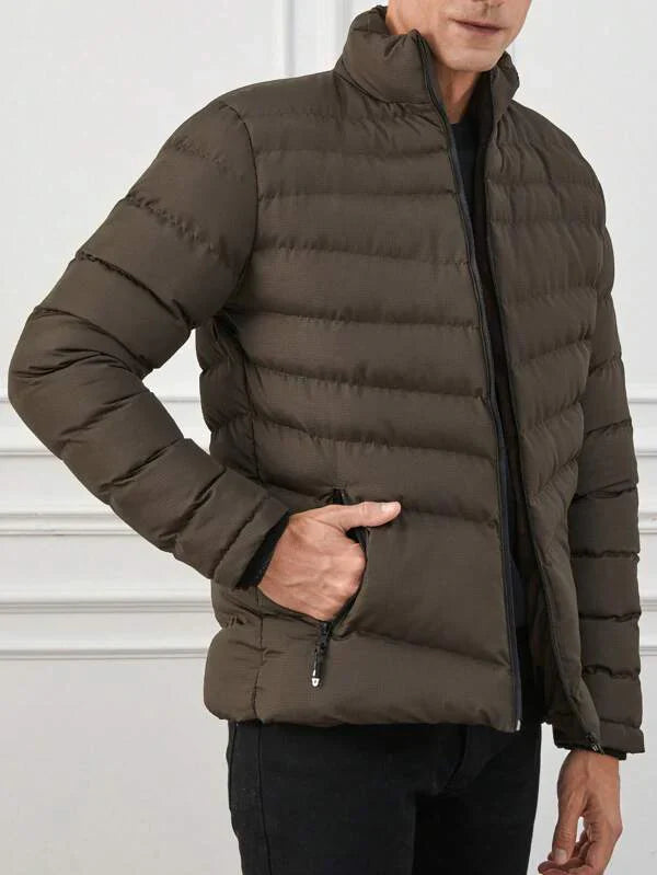 Warm Insulated Down Filled Puffer Coat For Men