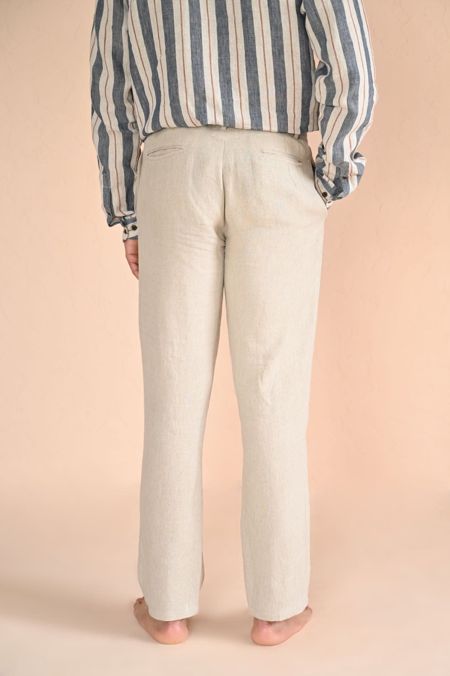 Classic Light Brown Cotton Pants