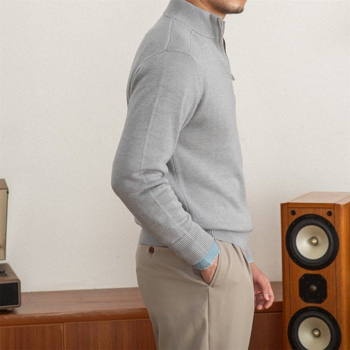 Classic Luxury Zip Up Sweater