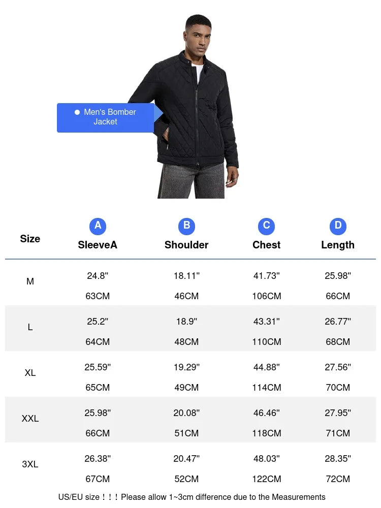 Warm Padded Mens Winter Coat for Daily Wear