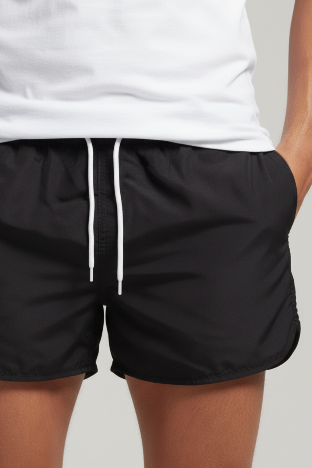 Men's Casual Beach Swim Shorts with Comfort Hem