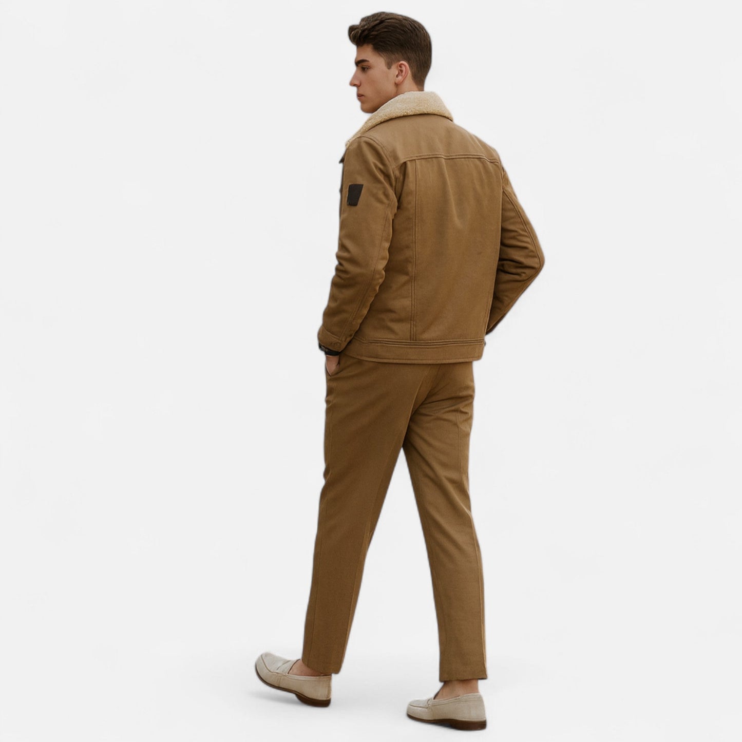 Warm Fleece Lined Bomber Jacket