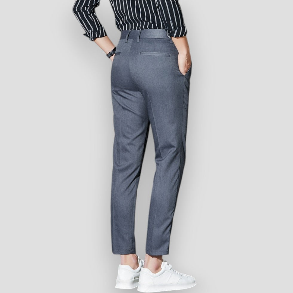 Men's Slim Fit Elastic Chino Casual Pants