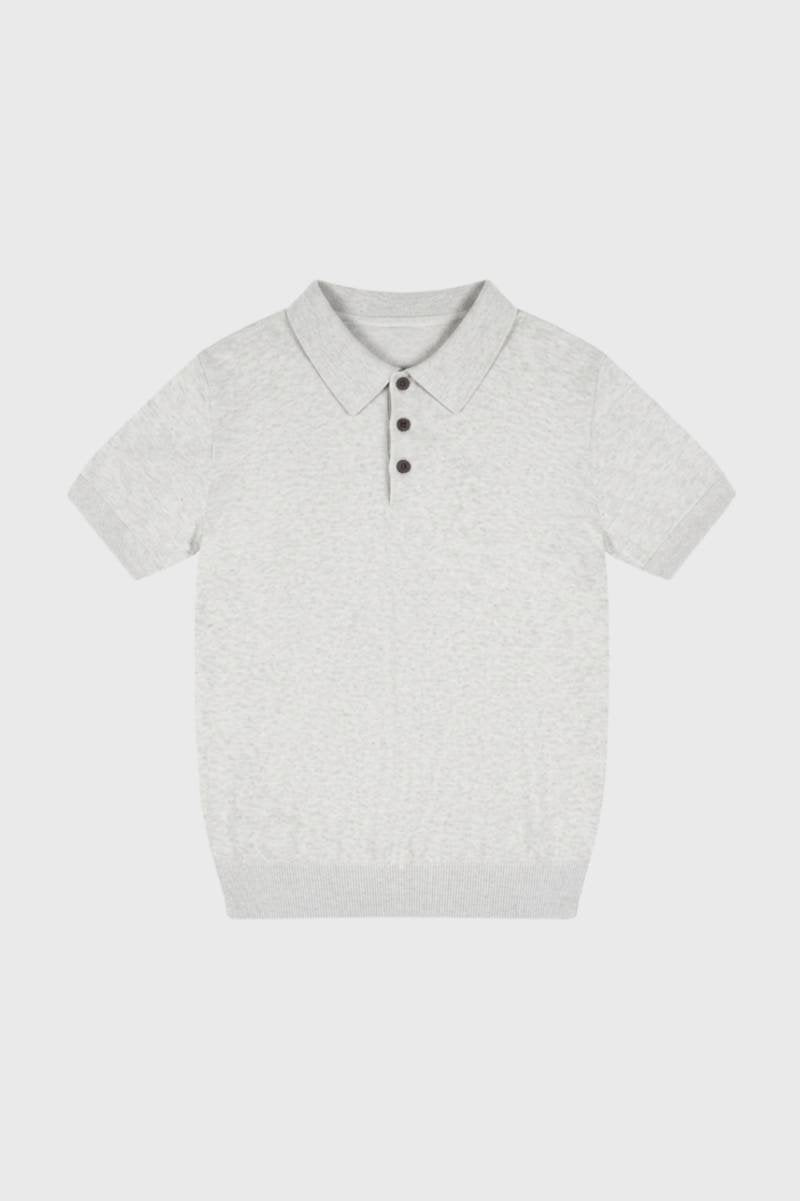 Men's Classic Cotton Polo Shirt with Button Closure