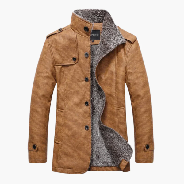 Men's Insulated Faux Fur Parka Coat