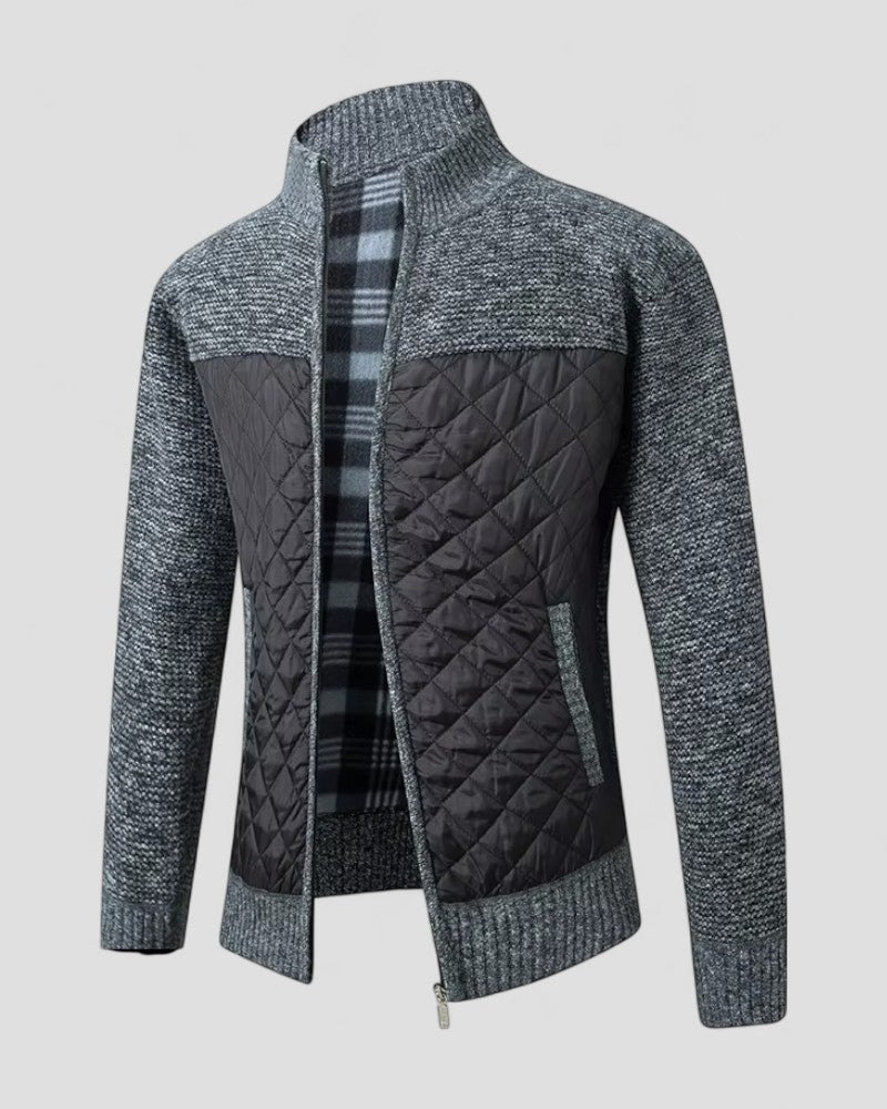 Men's Warm Padded Knit Coat