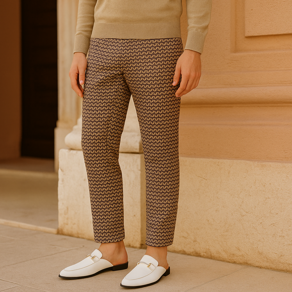 Men's Classic Slip-On Loafers with Buckle Detail
