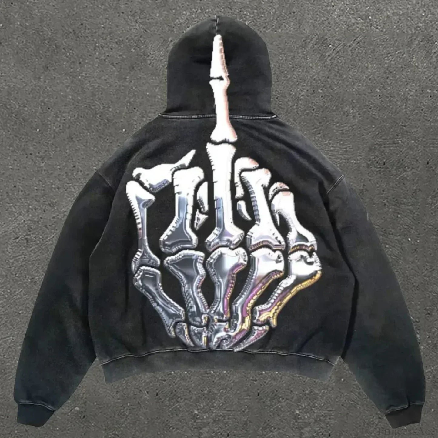 Trendy Printed Hoodie Sweatshirt