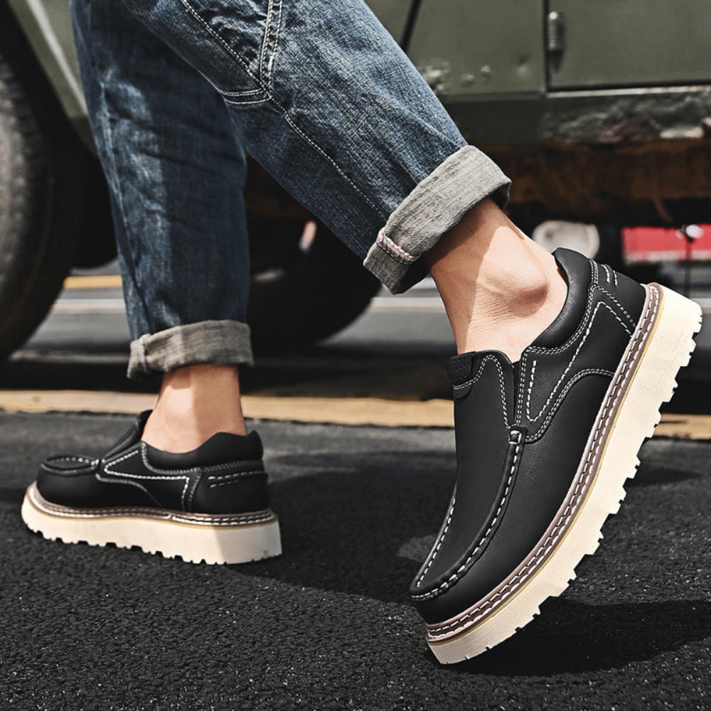 Classic Leather Comfort Walking Shoes
