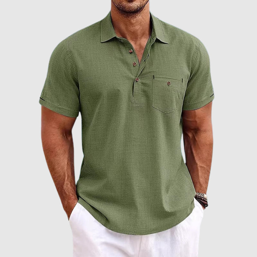 Breathable Casual Men's Short Sleeve Golf Shirt