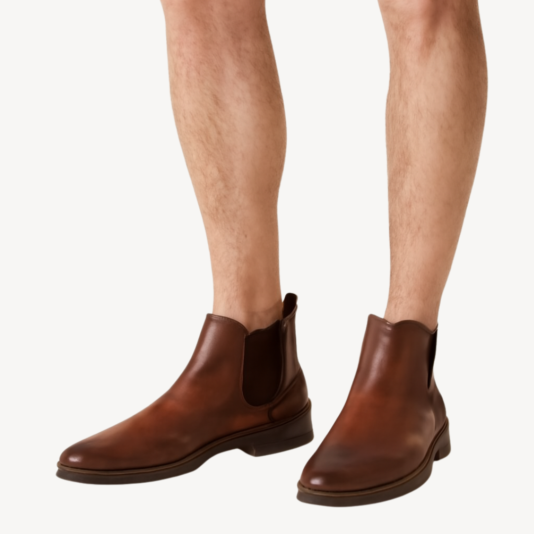 Men's Genuine Brown Ankle Boots