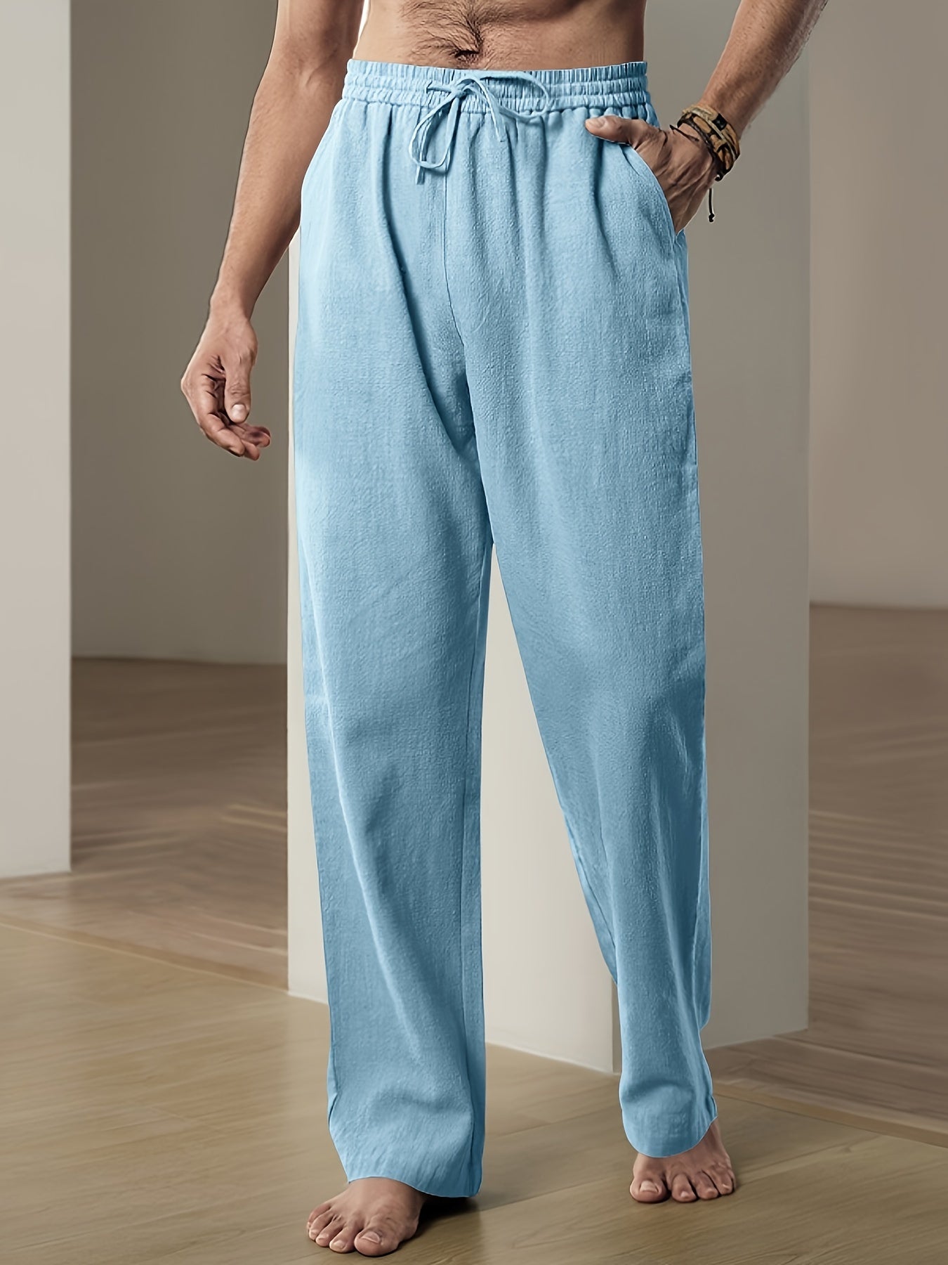 Relaxed Fit Men's Running Joggers with Pockets