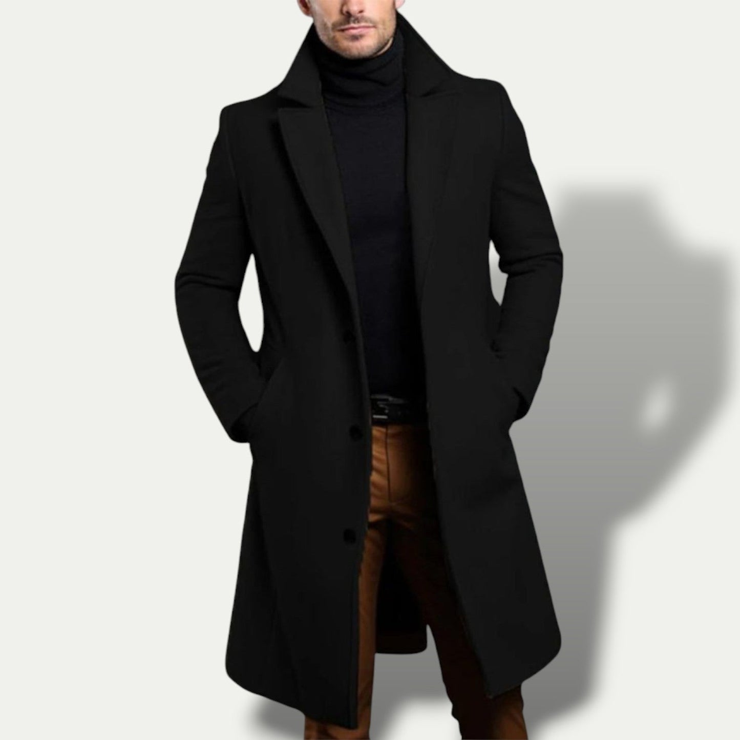 Men's Traditional Double Breasted Overcoat