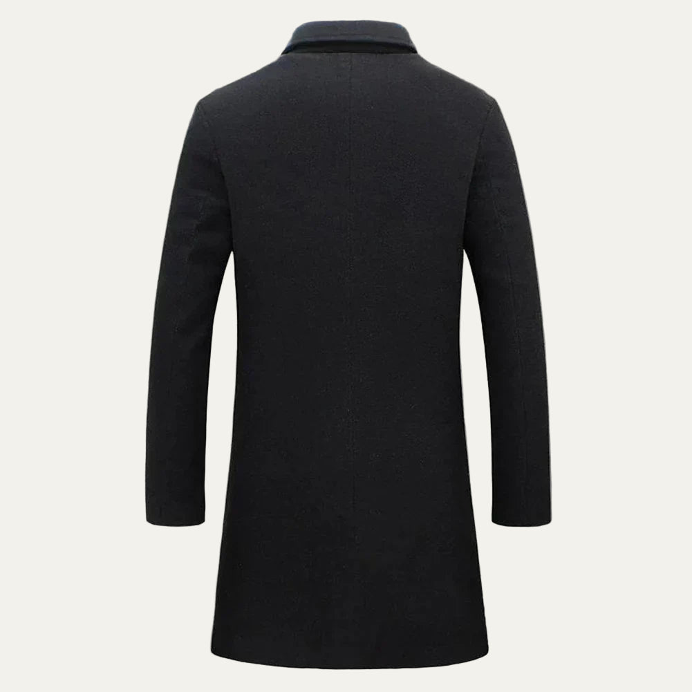 Classic Fit Men's Wool Trench Coat