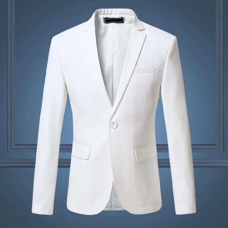 Simple Single Button Blazer Jacket