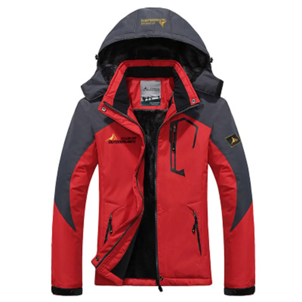 Insulated Mens Parka Jacket with Zip Pockets