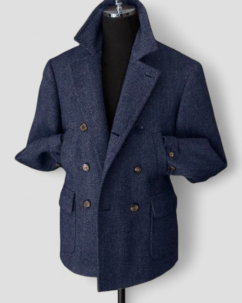 Timeless Wool Herringbone Jacket