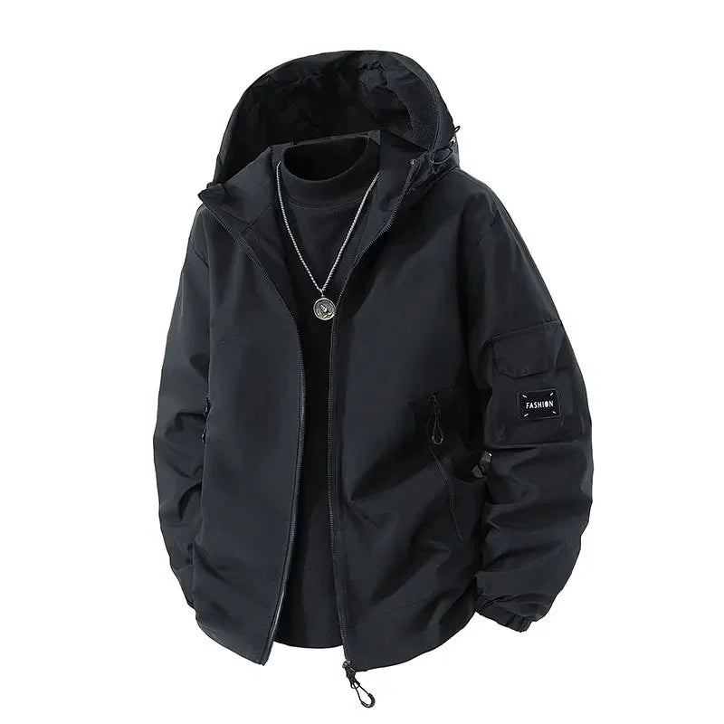 Warm Men's Large Puffer Ski Jacket