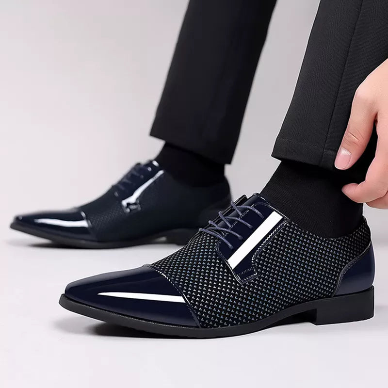 Classic Men's Leather Oxford Shoes - Smart Formal Wear