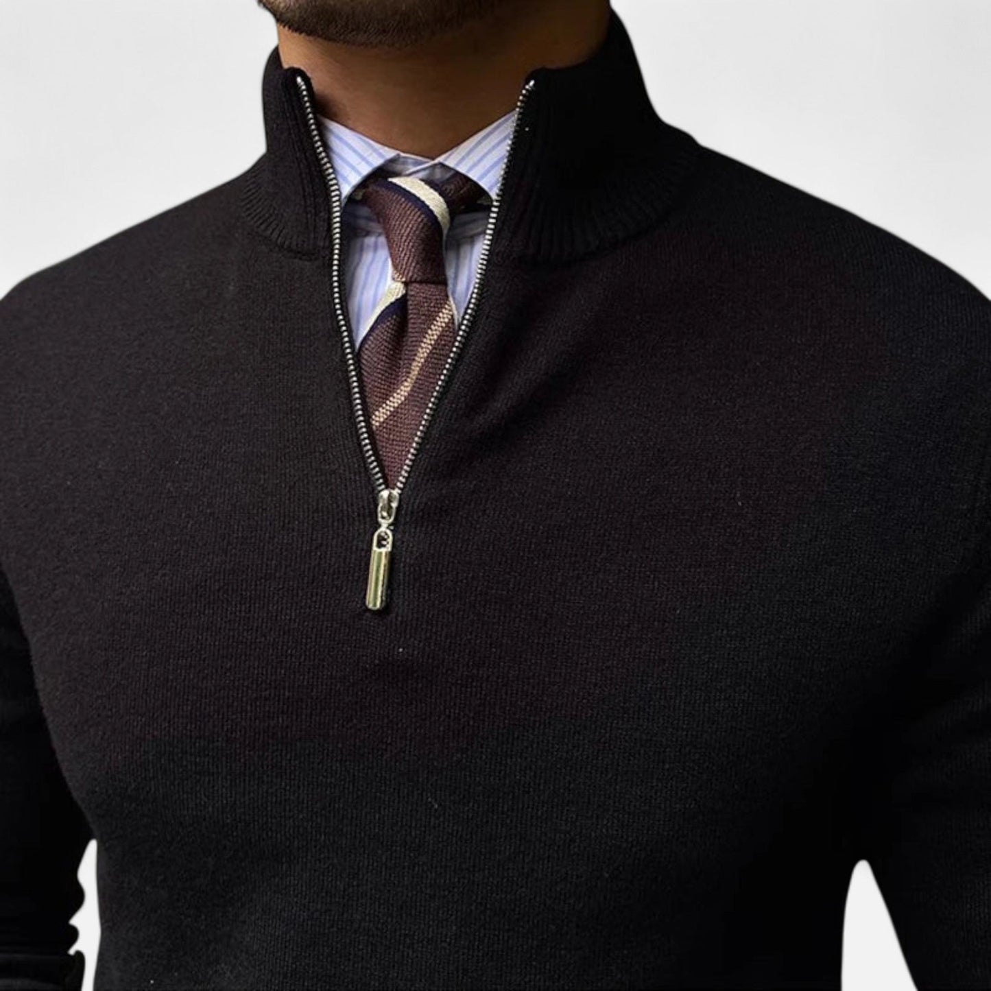 Men's Crew Neck Jumper - Slim Fit Knitted Top